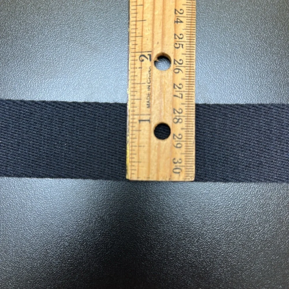 Orvis Brown Leather/Black Canvas Single Prong Brass Buckle Size 38 Made in USA‎